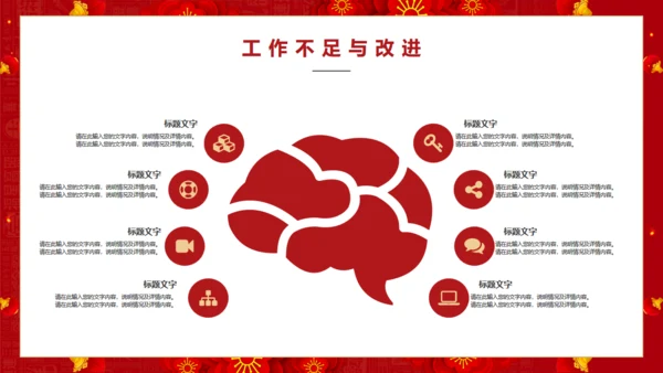 春节喜庆的年度工作汇报通用PPT模板