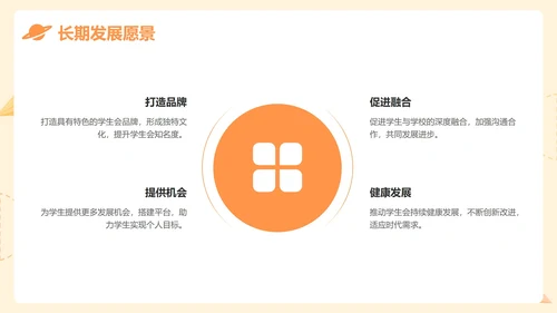 黄色卡通插画学生会竞选演讲PPT模板