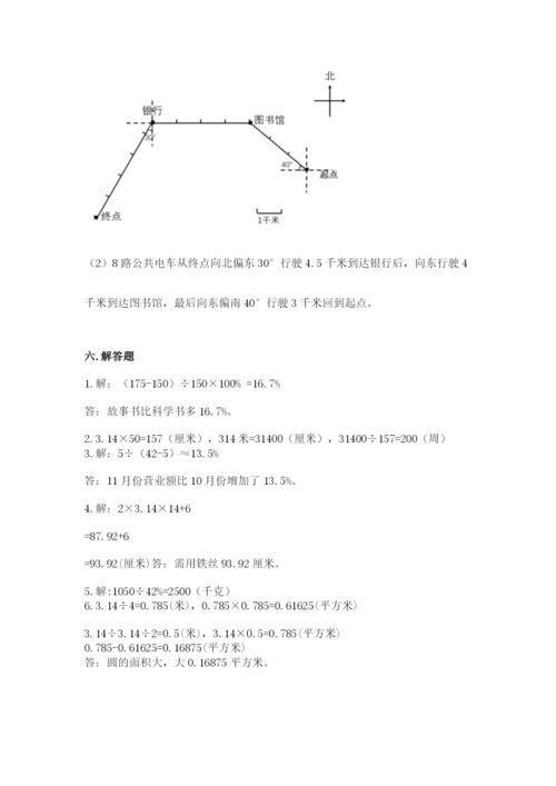 六年级数学上册期末考试卷附答案（夺分金卷）.docx