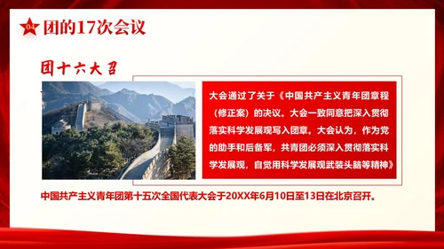 中国共青团发展史历程团课共青团团课PPT课件