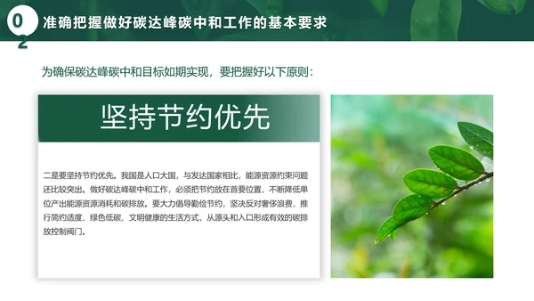 环境保护碳达峰碳中和绿色环保PPT模板