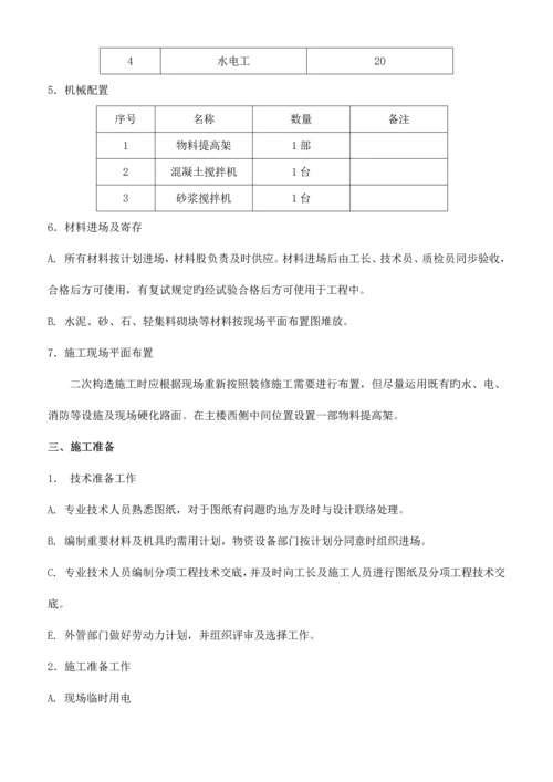 二次结构砌体施工方案.docx