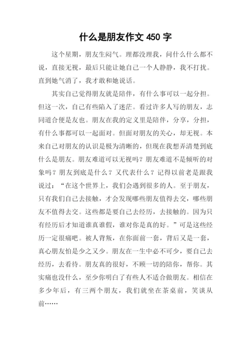 什么是朋友作文450字.docx
