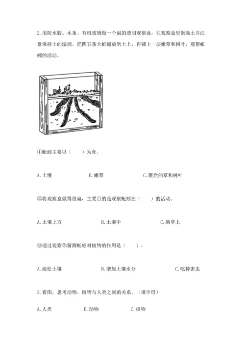 教科版二年级上册科学期末测试卷附参考答案（培优b卷）.docx