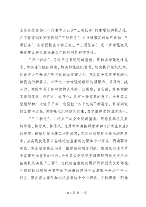 县委书记在全县党风廉政建设工作会议上的讲话.docx