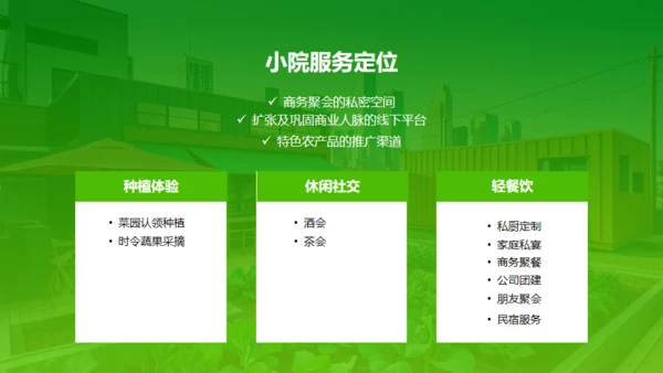 新城市农家小院策划案通用PPT