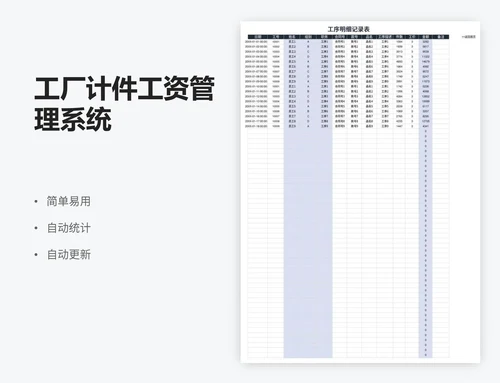 工厂计件工资管理系统