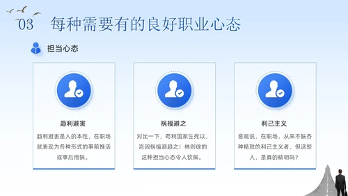 蓝色简约商务企业团队管理培训工作汇报八大心态培训PPT模板