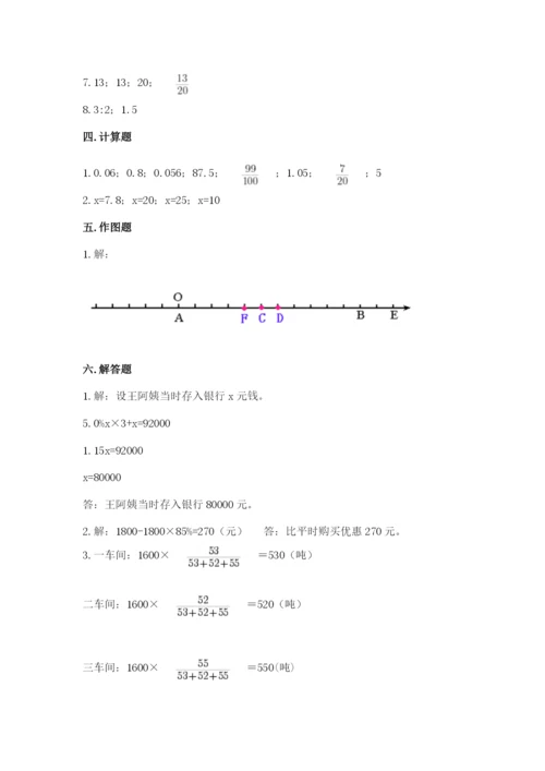 重庆市小升初数学测试卷及参考答案一套.docx