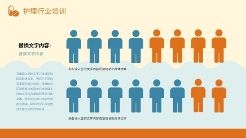 橙蓝色插画风护理行业医学医疗卫生培训课件PPT