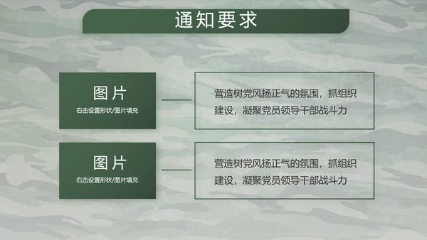迷彩风八一军事部队主题工作总结PPT