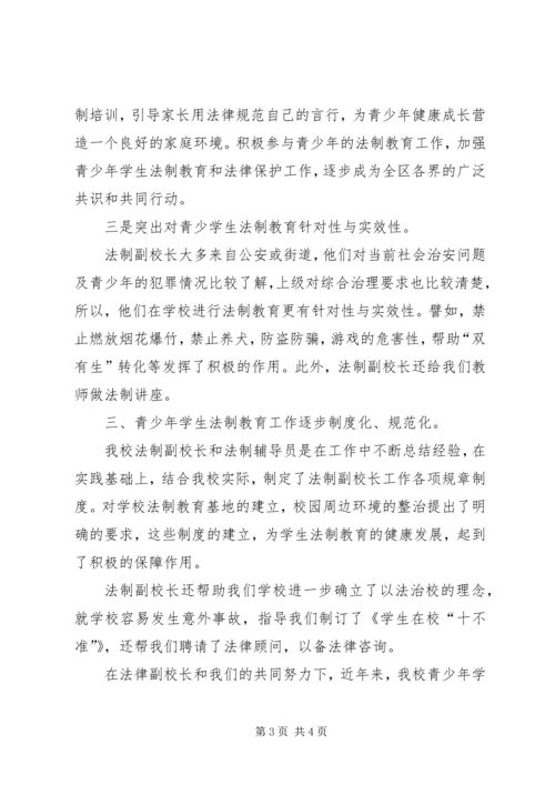 小学开展法制教育情况汇报.docx