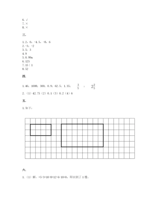 北京版数学小升初模拟试卷精品（含答案）.docx