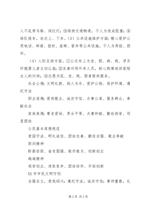 创建全国文明城市宣传资料.docx