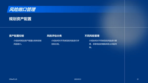 蓝色商务现代信贷风险评估研究报告PPT模板