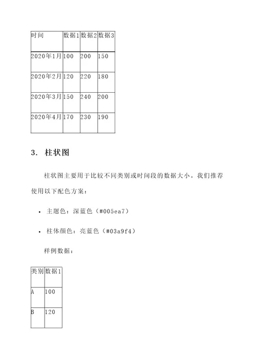 企业信息图表配色设计方案