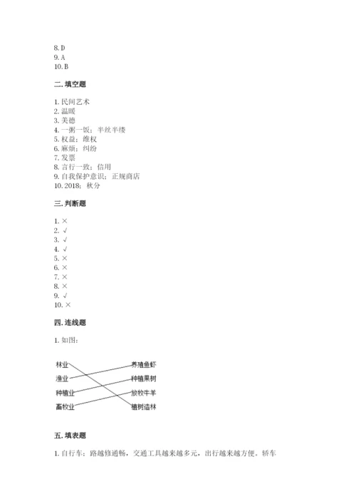 部编版道德与法治四年级下册期末测试卷精品（满分必刷）.docx
