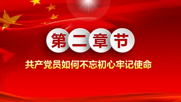 做新时代不忘初心牢记使命的合格党员PPT微党课