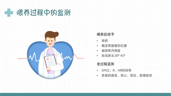 绿色扁平插画误吸的预防和管理PPT课件护理查房