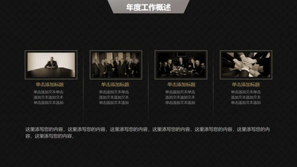 高端黑金商务商业计划书通用PPT模版