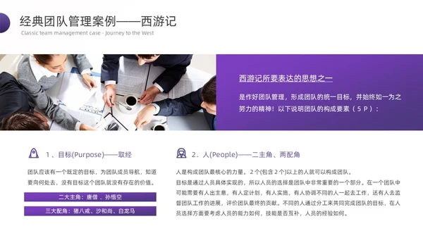 紫色渐变简约形状商务风管理心理学PPT模板