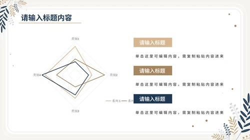 蓝色植物简约毕业答辩PPT模板