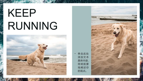 清新实景毕业画册PPT模板