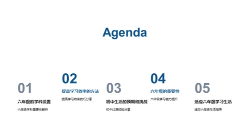 六年级生活导览