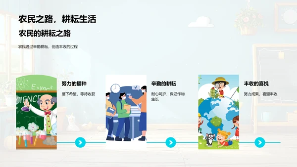 劳动故事讲解PPT模板