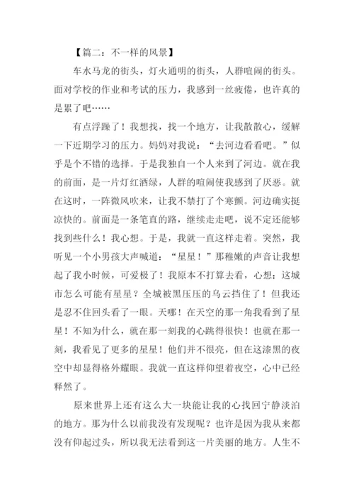 不一样的风景作文.docx