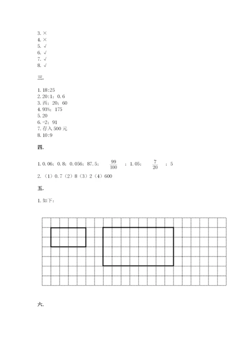 山西省【小升初】2023年小升初数学试卷带精品答案.docx