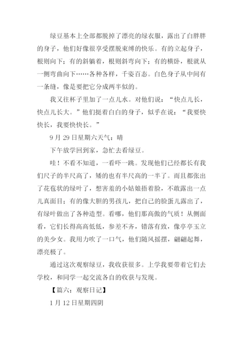 四年级作文观察日记-1.docx