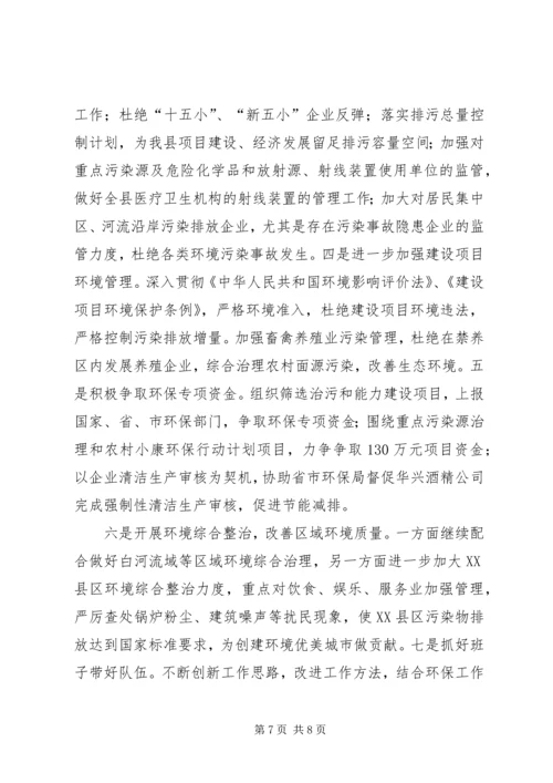 县环保局解放思想大讨论活动自查报告.docx