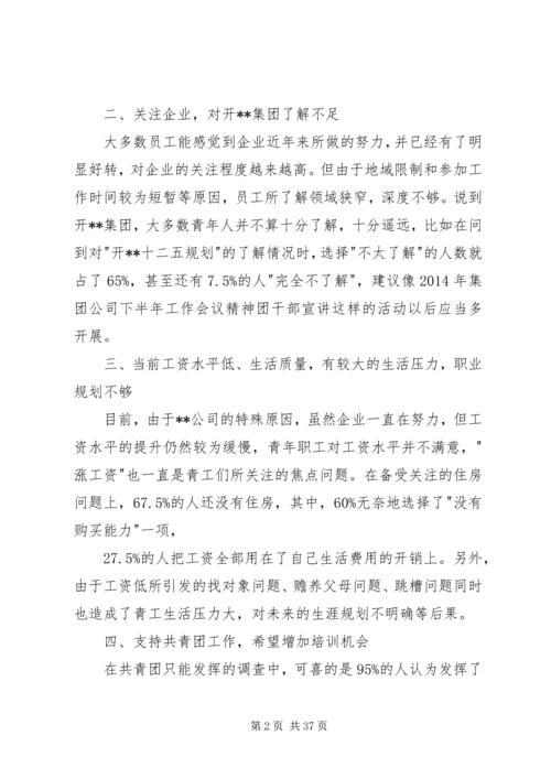 第一篇：青年思想状况调研报告.docx