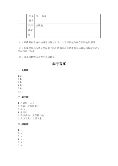 教科版科学六年级下册期末测试卷带答案（实用）.docx