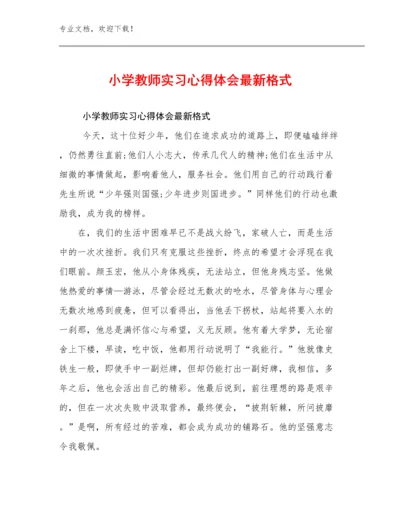 2024年小学教师实习心得体会最新格式范文14篇文档合集.docx