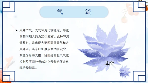 大寒中国风扇形创意通用PPT模板