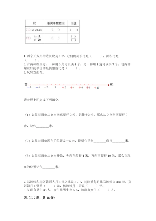 人教版六年级数学下学期期末测试题及答案【全优】.docx