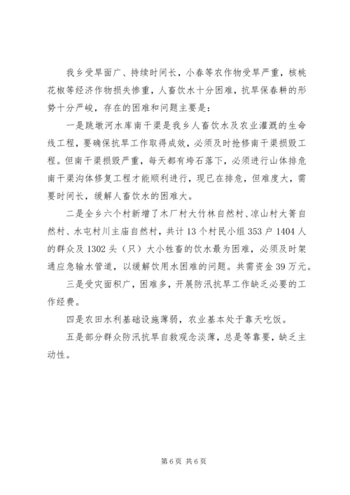 乡镇防汛抗旱工作检查情况自查报告.docx