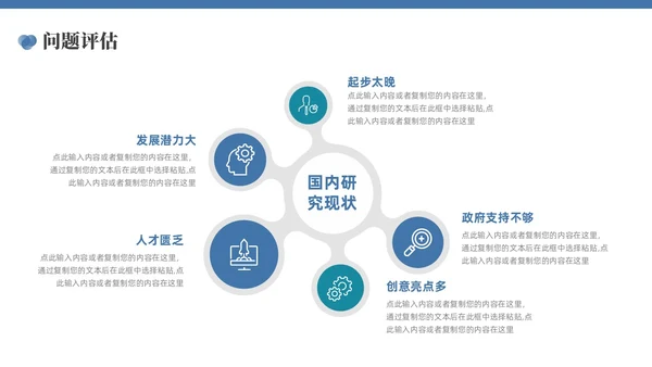 蓝色简约论文答辩PPT模板