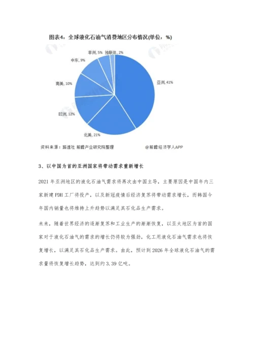 全球液化石油气市场供需现状、区域格局及发展前景分析-未来市场需求量将恢复增长.docx