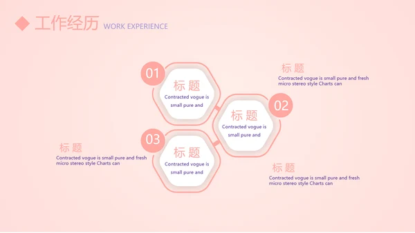 粉色简约个人简历自我介绍动态PPT模板