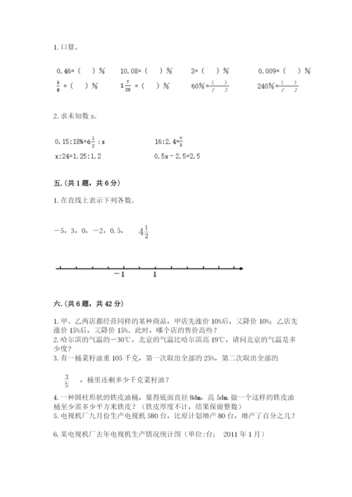 四川省【小升初】2023年小升初数学试卷附答案【精练】.docx