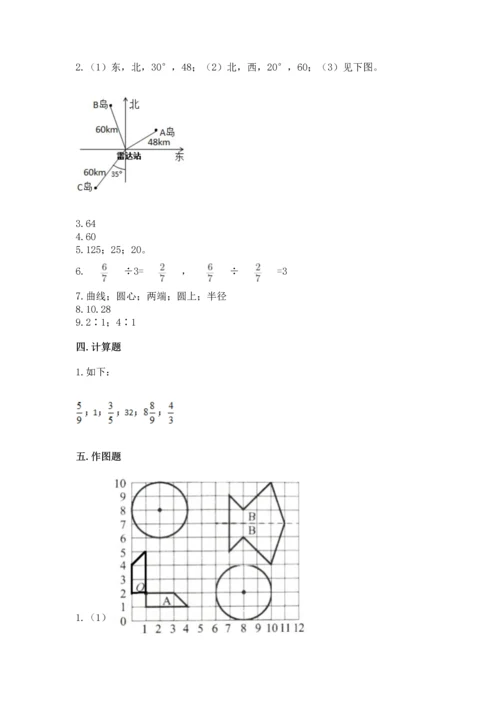 人教版六年级上册数学期末测试卷带答案（能力提升）.docx