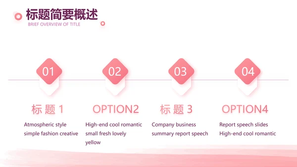 粉色创意公司1周年庆ppt模板活动策划方案