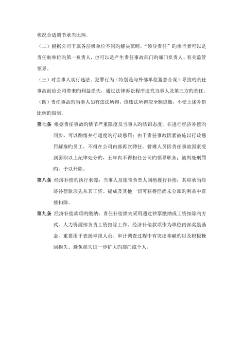 国有企业问责管理新版制度及实施标准细则草稿.docx