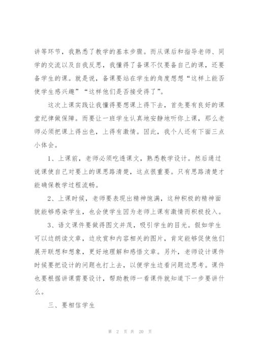 2022师范生毕业实习总结范文【5篇】.docx