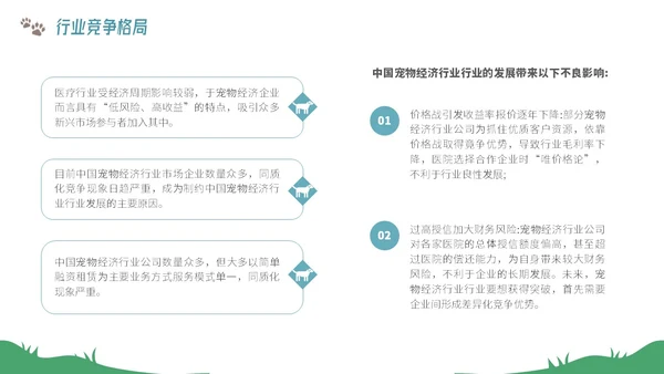 插画风宠物经济行业前景分析报告PPT