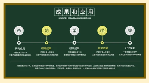 墨绿色简约黑板风答辩PPT演示模板