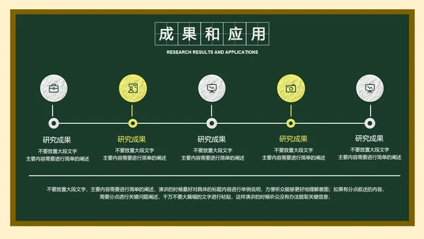 墨绿色简约黑板风答辩PPT演示模板